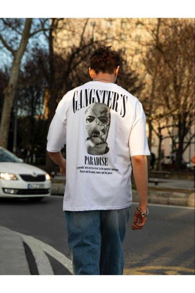 

men's t-shirts white back print o neck men's oversize t-shirt men's clothing summer spring season new year fashion design out, White;black