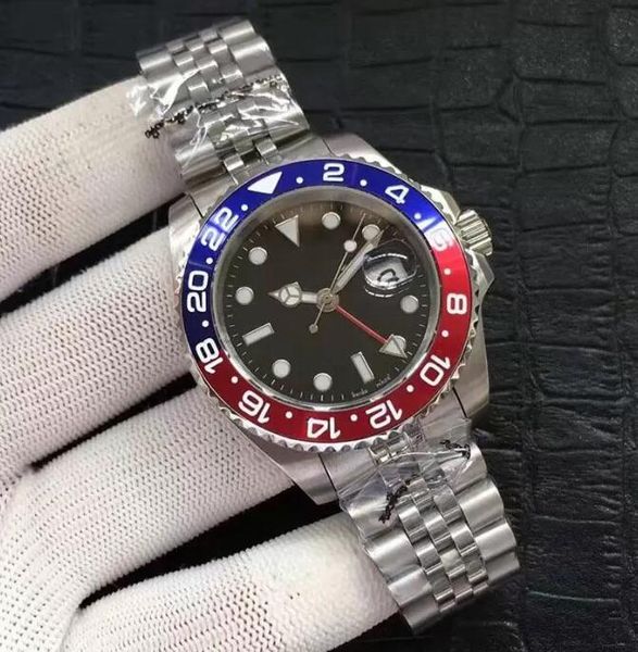 

oyster perpetual watch gmt watch for mens datejust blue and black date 904l automatic mechanical stainless steel strap daydate watches, Slivery;golden