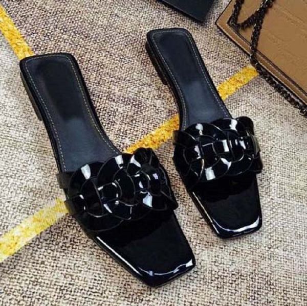 

luxury slipper designer sandal italy brand slides women slippers flat bottom flip flop sneakers boots casual shoe by hoe99 042, Black