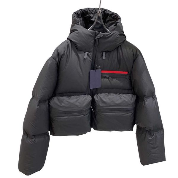 

women's down parkas womens down jacket puffer coat woman parkas fashion with classic letter hooded large pocket jackets winter warm sho, Black