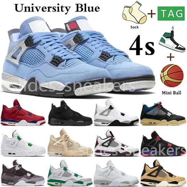 

basketball shoes designer sneakers women trainers white cement university blue mens 4 4s sail taupe haze neon size 36-47
