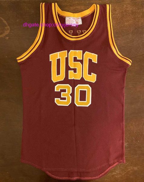 

new jerseys stitched rare retro 1986 goodman and sons usc trojans matt miller basketball jersey mens kids throwback jerseys, Black