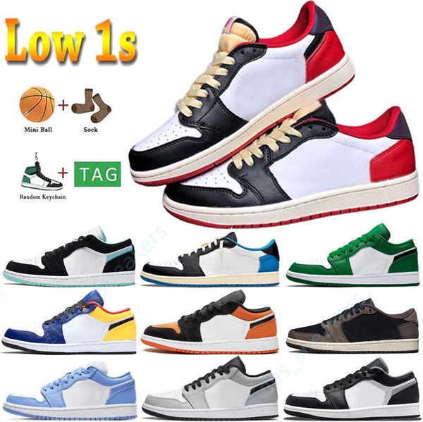 

sneakers basketball shoes fragment design university blue unc black shadow light smoky grey 2022 men women jumpman 1 low 1s og