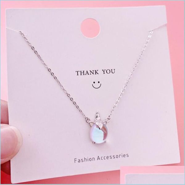 

pendant necklaces dreamy colorf aurora pendant necklaces for women 925 sterling sier jewelry short choker korean-style clavic bdehome dhi3x, Silver