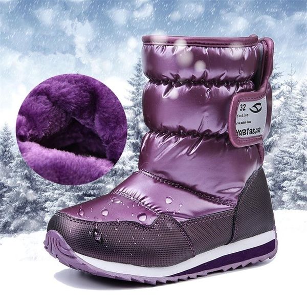 

boots -30 degree russia winter warm baby shoes fashion waterproof children' girls boys perfect for kids accessories 221007, Black;grey