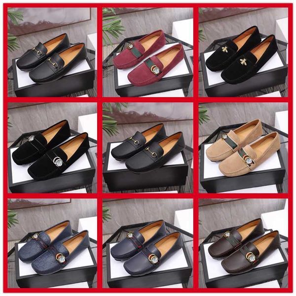 

2022 19ss spring autumn new luxury designer men's leathers shoes korean fashion breathable casual shoes business first layer cow leathe, Black