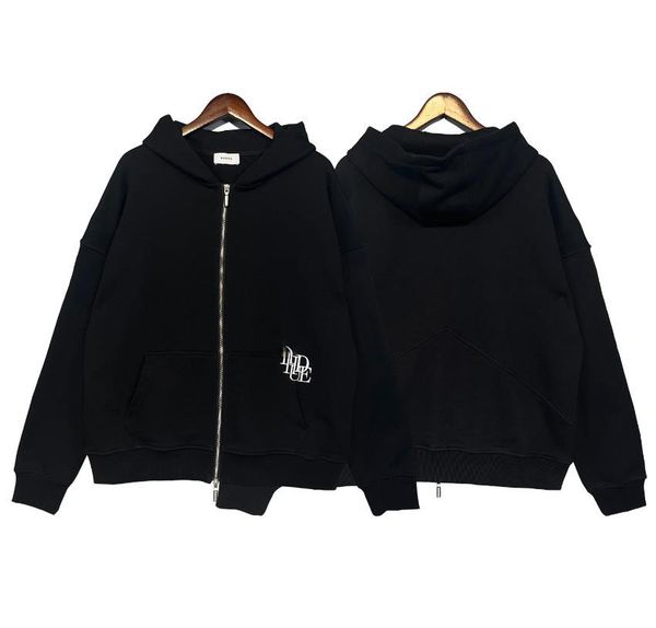 

2022 autumn and winter new sweatshirts designer men's women hoodies sweatshirts couple simple rivets printed letters logo casual loose, Black