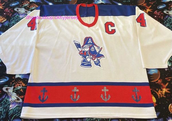 

new jerseys stitched retro bauer ahl milwaukee admirals gino cavallini hockey jersey mens kids throwback jerseys, Black