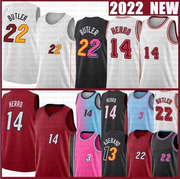 

mens women youth miami''heat''custom kyle 7 lowry jimmy 22 butler victor 4 oladipo 13 bam ado tyler 14 herro basketball, Black