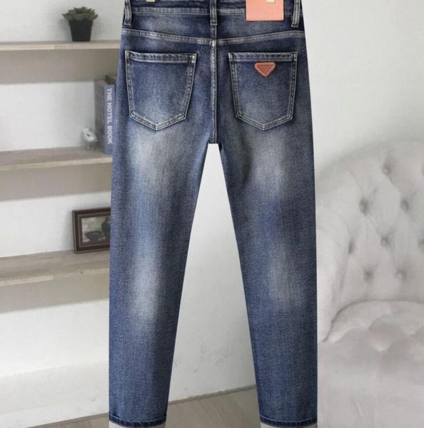 

luxury jeans designer mens light trousers blue solid size 28-38 casual thin pants plaid regular pant latest fashion slim-leg motorcycle bike