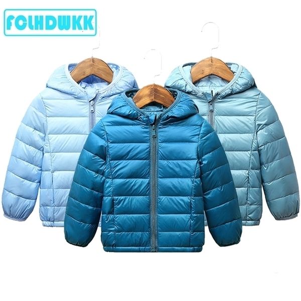 

down coat winter children autumn kids jacket boys outerwear candy color s girls clothes lightweight kid clothing 221007, Blue;gray