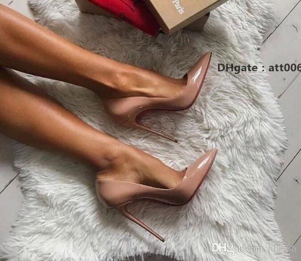 

bottoms christians perfect women drees shoes office high heels red pointed toe sandals patent leather espadrille sandal qualit dfn, Black