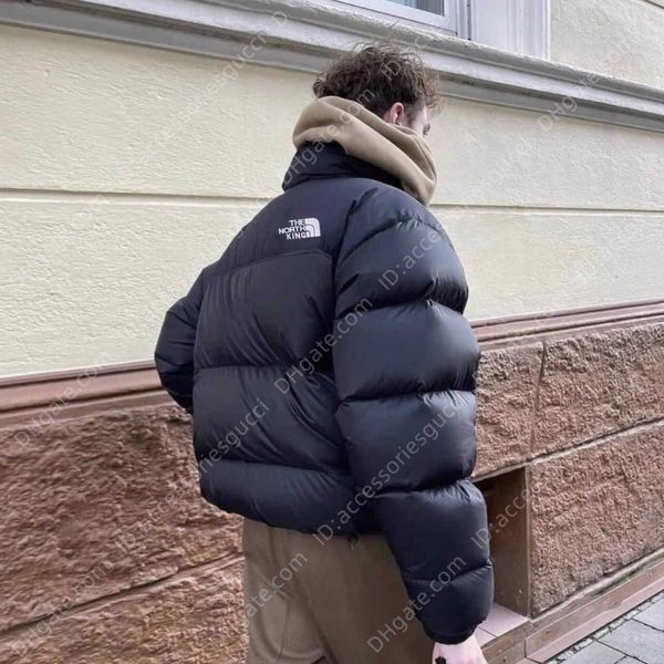 

american version of north 1996 classic men and women's casual warm windproof waterproof down jacket winter couple, Black