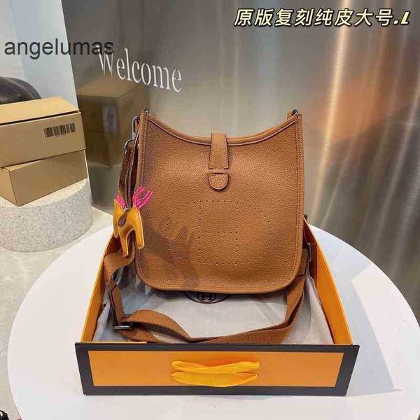 

pattern herme designer cow women's classic bag evelyn litchi women leather bucket most popular shoulder h hollow bags single messenger