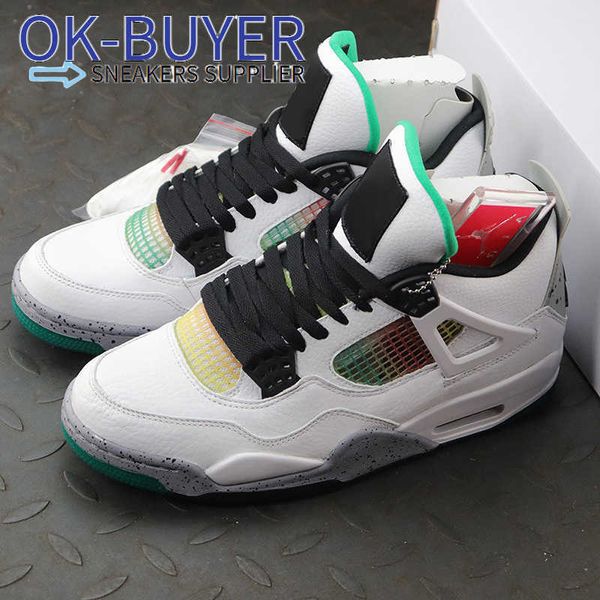 

golf shoe basketball shoes running sneakers sport trainers classic design with box jumpman 4 white-green