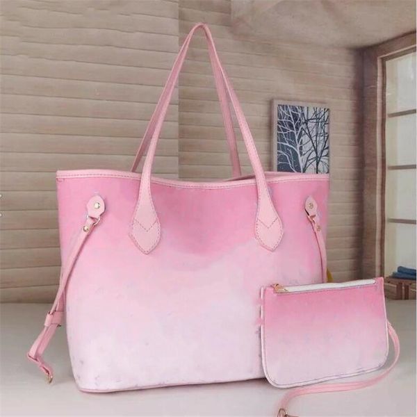 

2022 new 2pcs set high qulity classic designer womens handbags flower ladies composite tote pu leather clutch shoulder bags female purse wit