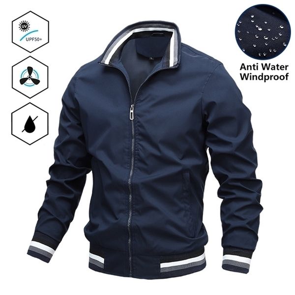 

men's jackets fashion casual windbreaker bomber coats spring autumn outdoor waterproof slim s 221006, Black;brown