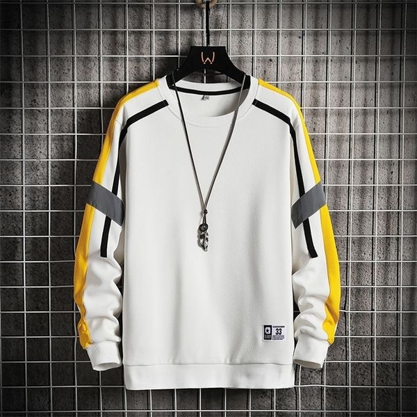 

mens hoodies sweatshirts for men autumn pullover casual long sleeve fashion sweatshirt crew neck clothing 221007, Black