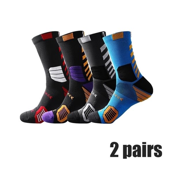

mens socks 2pairs profession team men women cycling bike breathable bicycle outdoor sportswear racing 221007, Black