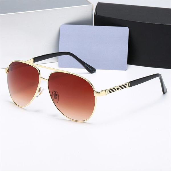 

luxury womans sunglasses fashion mens sun glasses uv protection men designer eyeglass gradient metal hinge women spec288t, White;black