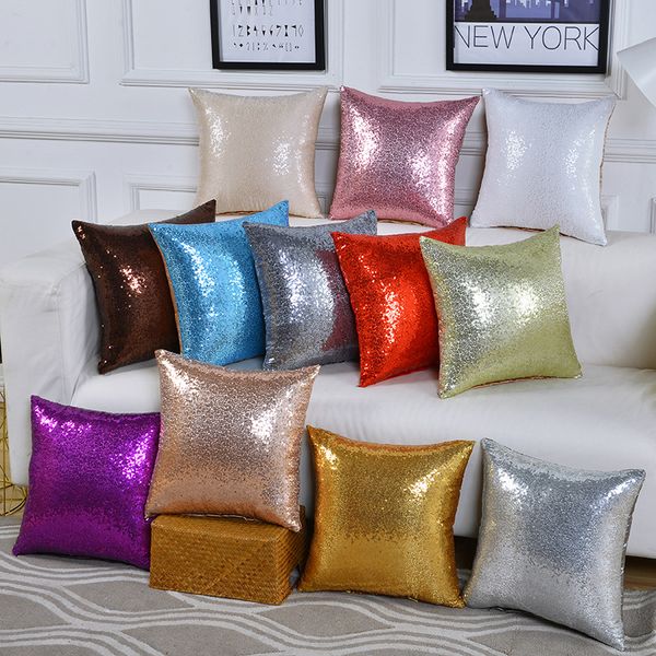 

pillows partys comfortable sofa pillow sequin cushion cover office waist backrest car backrest bedside