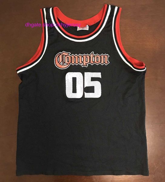 

new jerseys rare stitched retro 2005 the game compton basketball jersey mens kids throwback jerseys, Black