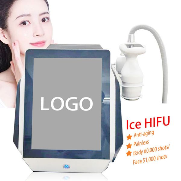 

5d ice hifu multi-functional beauty equipment for anti-aging skin tightening face lifting wrinkle removal fat dissolving body slimming cryo, Black;white