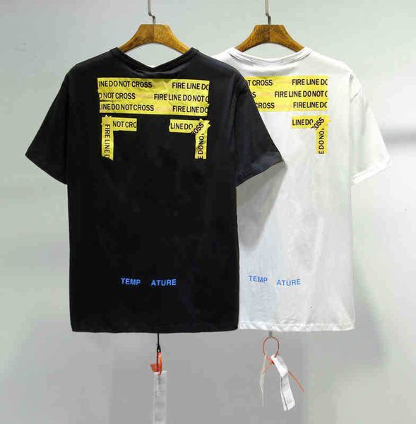 

fashion brand offs mens t shirts classic loose cotton men women t-shirt designers short sleeve letter oil paint tees black, White;black