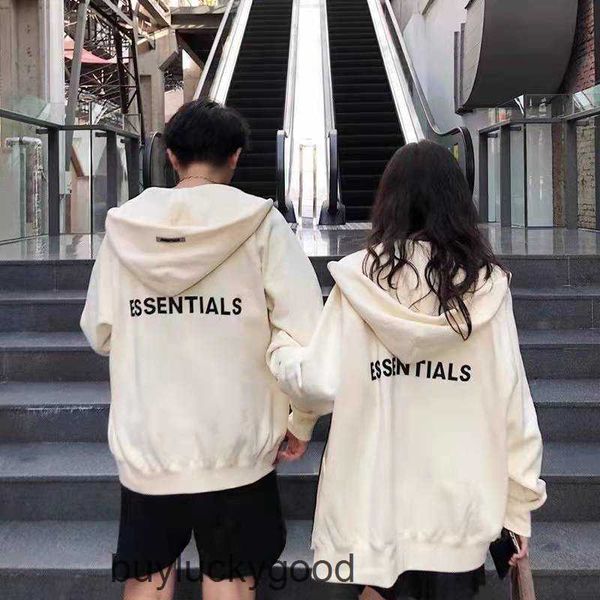 

designer mens hoodie fog sweatshirt women s pullover casual hooded sweater multi thread zip coat sweater long sleeve men's and women&#0, Black