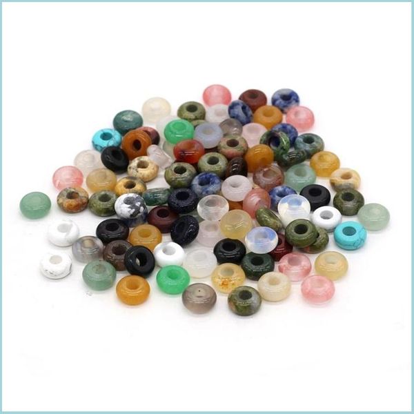 

jade 10pc natural agates beads abacus shape 4mm big hole stone bead size 5x10mm for making jewelry necklace 223 d3 drop delivery 2021 dhzud, Green;white