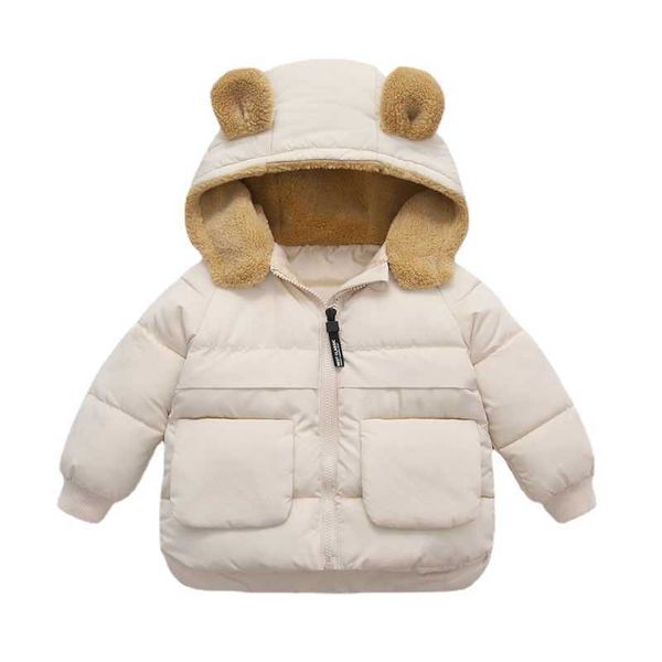 

jackets 2022 winter kids down jacket girls thicken hooded coats warm windproof parkas children cotton clothing baby outerwear 1-6 years l221, Blue;gray