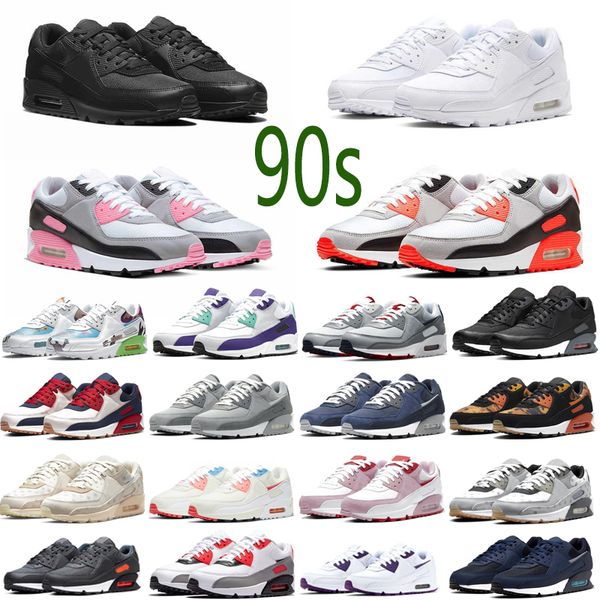 

90 running shoes 90s men women chaussures camo unc usa ultramarine supernova triple black white cny mens trainers outdoor sports sneakers