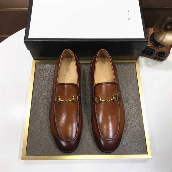 

designer shoe men leathers mens casual shoes men 's leather shoes large size 38-45 luxury brand, Black