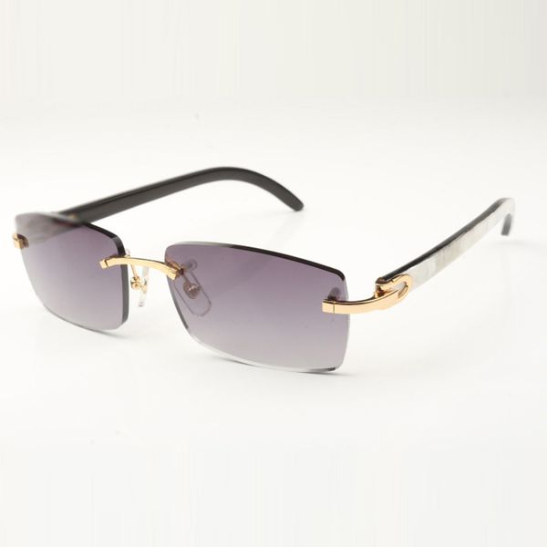 

622s glasses 3524012 come with new c hardware which is flat with natural mixed buffalo horn legs, White;black
