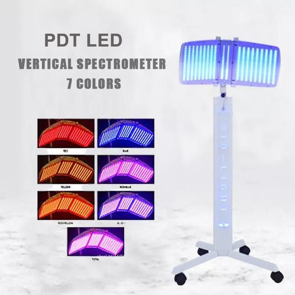 

vertical bio light led 7 colors therapy skin rejuvenation pdt ptherapy acne treatment pn skin care beauty machine