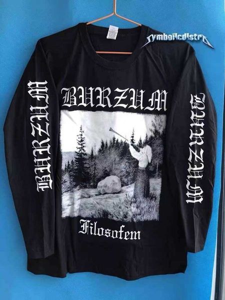 

men's t-shirts 76000 180g cotto round neck long sleeve t shirt hip hop rock metal straight breathable no touch print process t221010, White;black