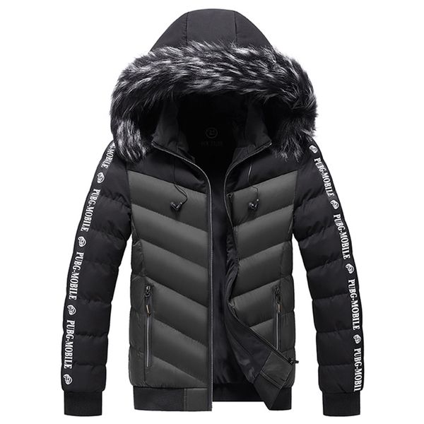 

mens down parkas winter short coat mens korean style trendy handsome windproof with hood 2201006, Black