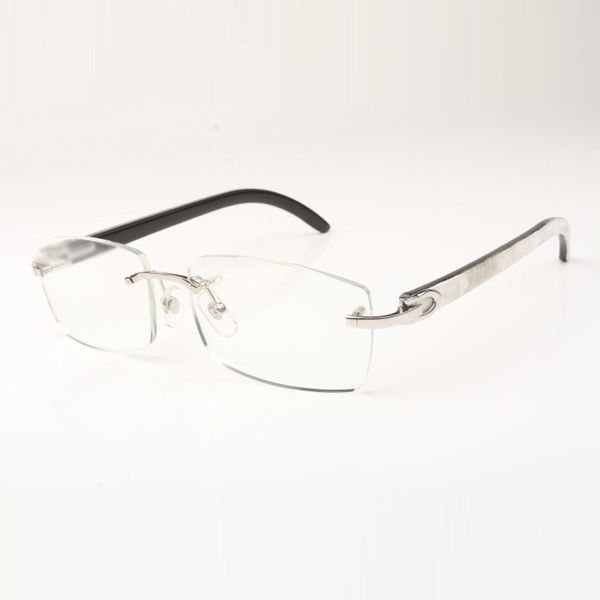 

buffs glasses frames 3524012 new c hardware which is flat with natural hybrid buffalo horns sticks 21, White;black