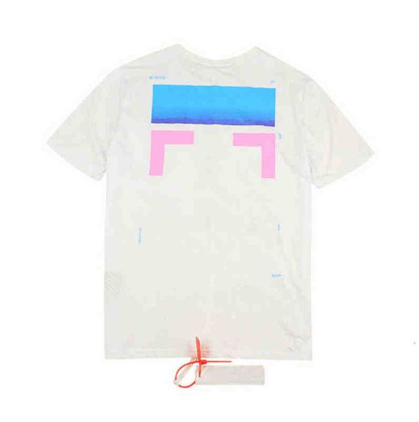 

classic brand fashion mens t shirts loose offs cotton womens t-shirt designers short sleeve letter oil paint tees black, White;black