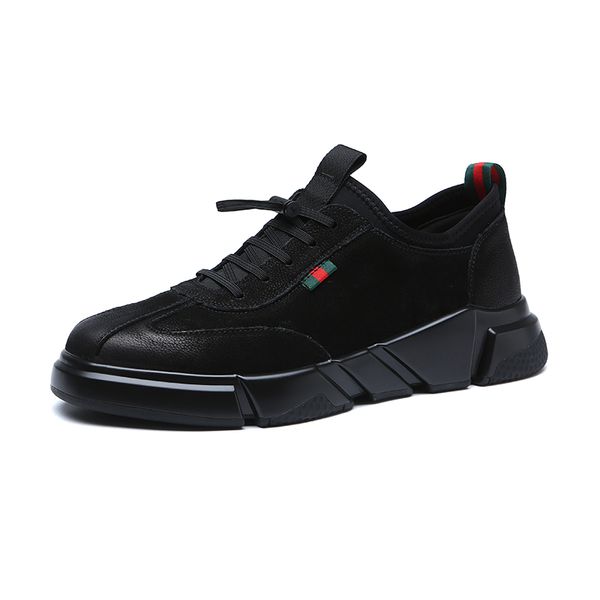 

factory wholesale men's board shoes wearable work trend low shoes, Black
