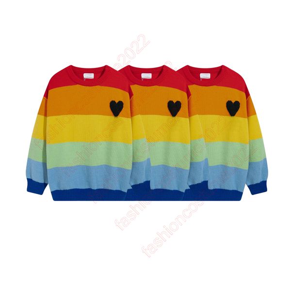 

2023 men oversize mi de coeur sweater harajuku kawaii retro cute round neck pullover sweater pattern knitted warm loose oversized sweatshirt, White;black