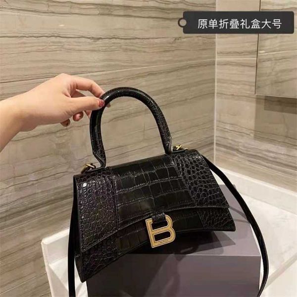 

designer balencaigass trendy bags female handbags bag family portab crescent messenger hourglass