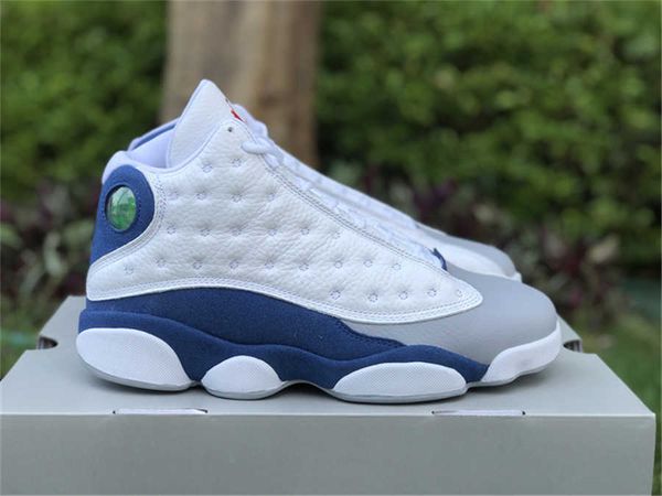 

2022 authentic 13 13s french blue 414571-164 shoes xiii white fire red light steel grey sports sneakers mens outdoor with original box