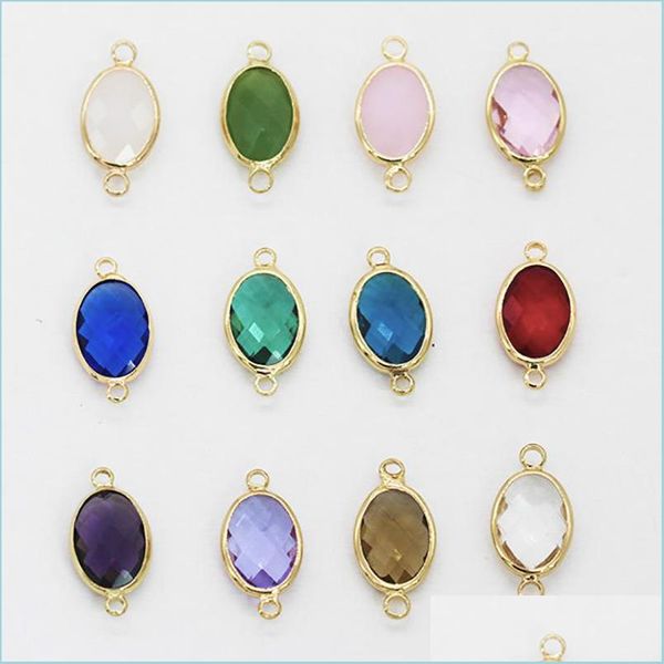 

connectors 10pcs women fashion austria glass crystal bead loose beads for charm choker bracelet earrings necklace diy jewelry making dhtxr, Silver