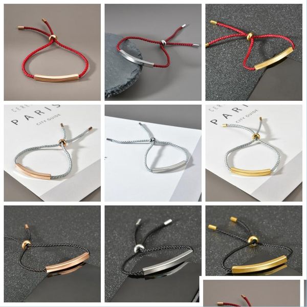 

charm bracelets weave charm bracelet stainless steel strip man women fashion jewelry rope chain custom adjustable couple bracelets 12 dh5id, Golden;silver