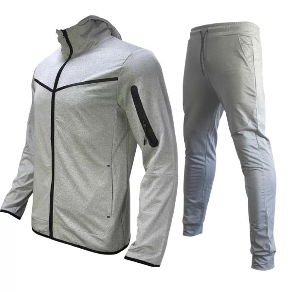 

tech fleece designer thin men/women sportswear tuta pants tracksuits suits mens track sweat suit coats man jogger tracksui sweatshirts 2 k4d, Black