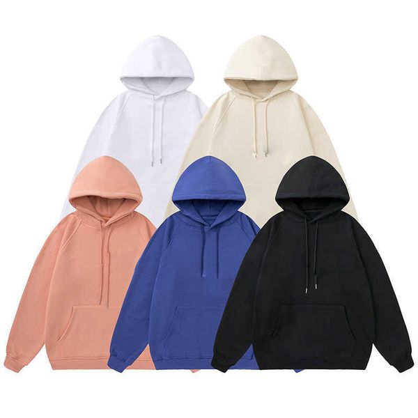 

men's hoodies long sleeve women's hoodie designer sweatshirt fashion solid sweatshirt, Black