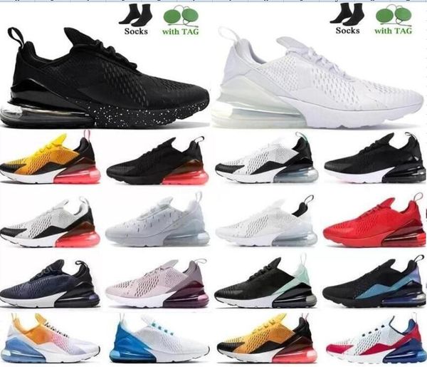 

270 sports og running shoes women mens triple white black barely rose be true guava ice pn blue platinum volt 270s sneakers