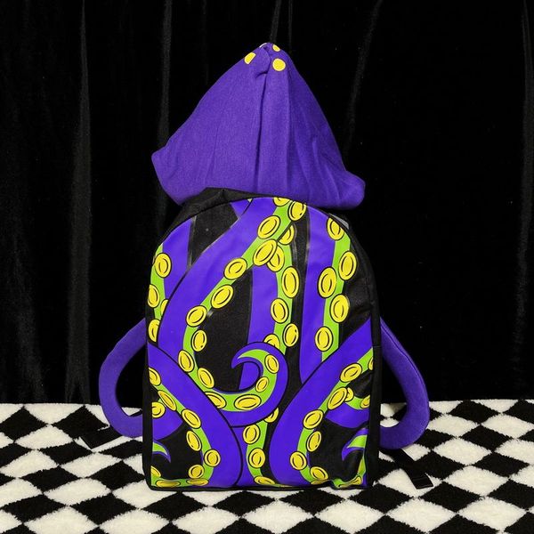 

cthulhu blue ring ocs backpack stereo hooded schoolbag utility crossbody saddle tote bag phone pocket designers shoulder bags luxurys womens