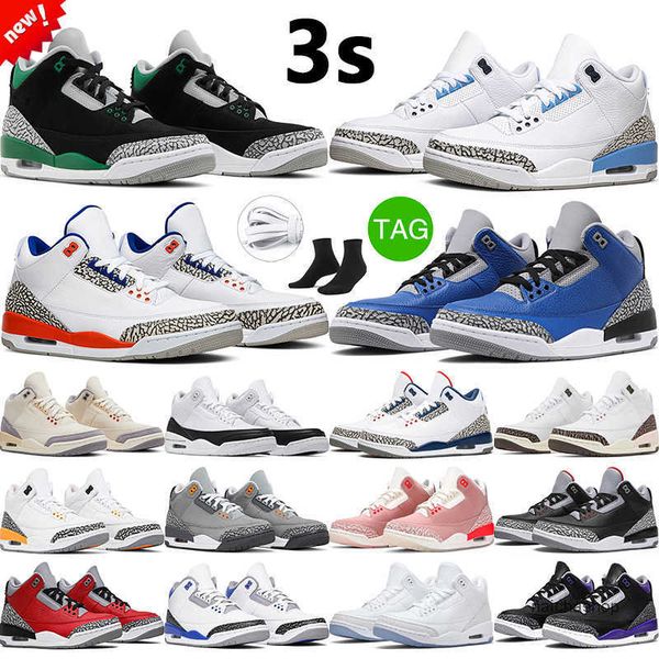 

3s retro raised by women men basketball shoes cardinal red court purple jumpman 3 cool grey men sports trainers sneakers jordon jordens, Black